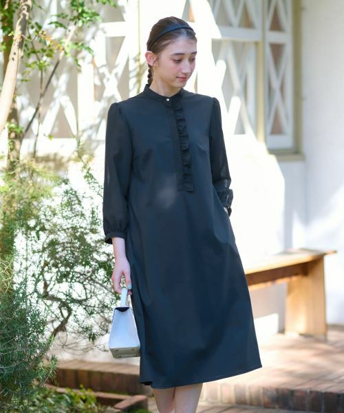 CARA O CRUZ / キャラ・オ・クルス ドレス | 洗える 前立フリルワンピース【セレモニー】 | 詳細6