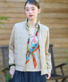 CARA O CRUZ / キャラ・オ・クルス テーラードジャケット | 異素材MIX中わたジャケット【CoC by CARA O CRUZ】