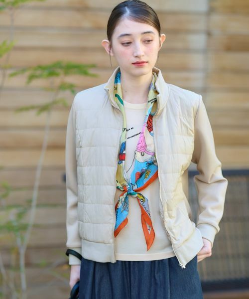 CARA O CRUZ / キャラ・オ・クルス テーラードジャケット | 異素材MIX中わたジャケット【CoC by CARA O CRUZ】 | 詳細15