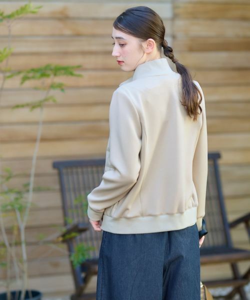 CARA O CRUZ / キャラ・オ・クルス テーラードジャケット | 異素材MIX中わたジャケット【CoC by CARA O CRUZ】 | 詳細16