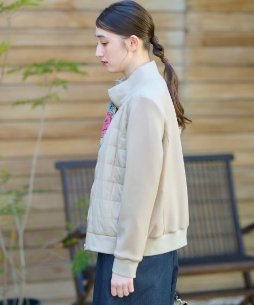 CARA O CRUZ / キャラ・オ・クルス テーラードジャケット | 異素材MIX中わたジャケット【CoC by CARA O CRUZ】 | 詳細17