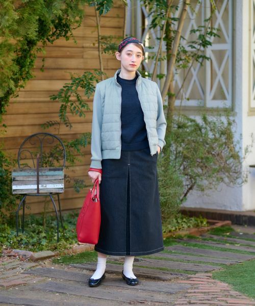 CARA O CRUZ / キャラ・オ・クルス テーラードジャケット | 異素材MIX中わたジャケット【CoC by CARA O CRUZ】 | 詳細18