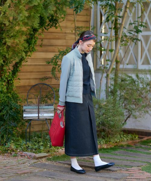 CARA O CRUZ / キャラ・オ・クルス テーラードジャケット | 異素材MIX中わたジャケット【CoC by CARA O CRUZ】 | 詳細19