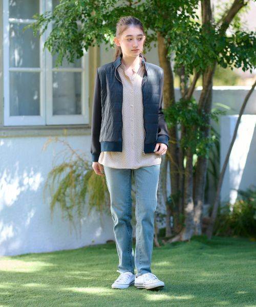 CARA O CRUZ / キャラ・オ・クルス テーラードジャケット | 異素材MIX中わたジャケット【CoC by CARA O CRUZ】 | 詳細23