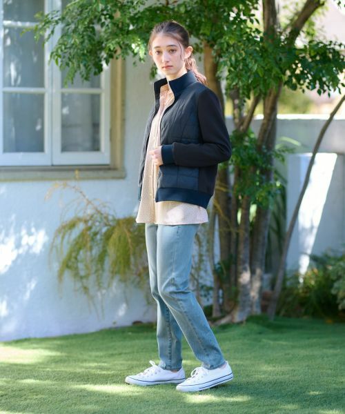 CARA O CRUZ / キャラ・オ・クルス テーラードジャケット | 異素材MIX中わたジャケット【CoC by CARA O CRUZ】 | 詳細24