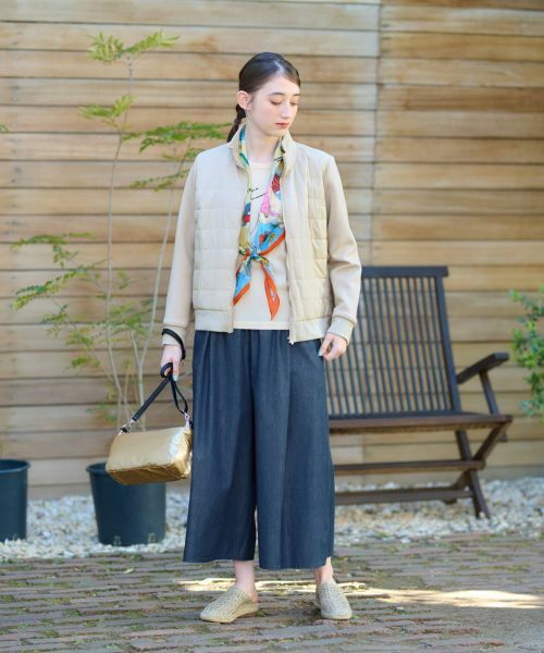 CARA O CRUZ / キャラ・オ・クルス テーラードジャケット | 異素材MIX中わたジャケット【CoC by CARA O CRUZ】 | 詳細26