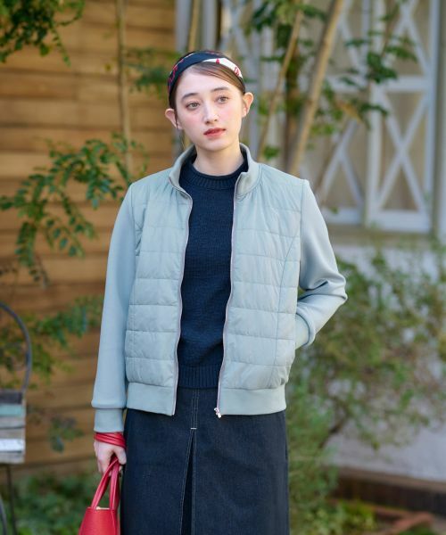 CARA O CRUZ / キャラ・オ・クルス テーラードジャケット | 異素材MIX中わたジャケット【CoC by CARA O CRUZ】 | 詳細4