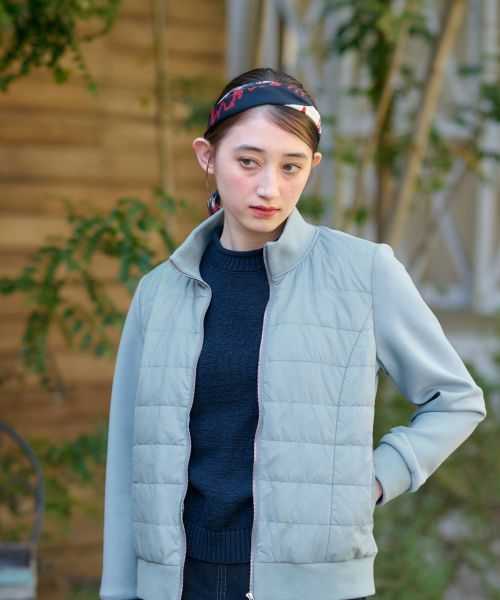 CARA O CRUZ / キャラ・オ・クルス テーラードジャケット | 異素材MIX中わたジャケット【CoC by CARA O CRUZ】 | 詳細5