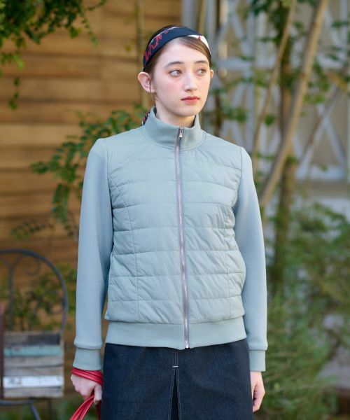 CARA O CRUZ / キャラ・オ・クルス テーラードジャケット | 異素材MIX中わたジャケット【CoC by CARA O CRUZ】 | 詳細7