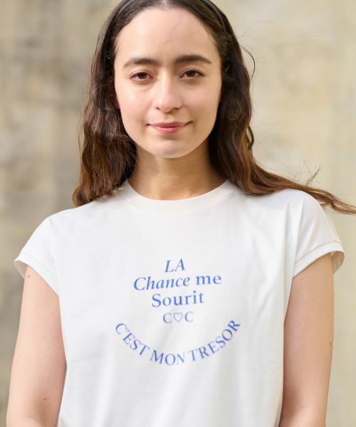 CARA O CRUZ / キャラ・オ・クルス カットソー | 【接触冷感】洗えるフレンチスリーブのロゴTシャツ【CoC by CARA O CRUZ】 | 詳細20