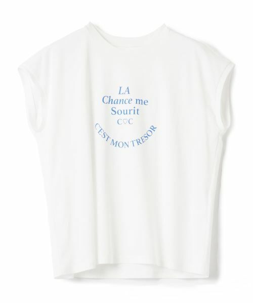 CARA O CRUZ / キャラ・オ・クルス カットソー | 【接触冷感】洗えるフレンチスリーブのロゴTシャツ【CoC by CARA O CRUZ】 | 詳細24