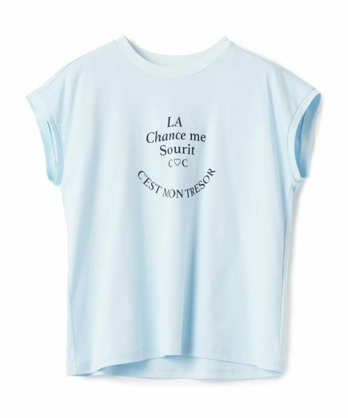 CARA O CRUZ / キャラ・オ・クルス カットソー | 【接触冷感】洗えるフレンチスリーブのロゴTシャツ【CoC by CARA O CRUZ】 | 詳細25