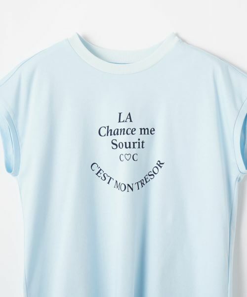 CARA O CRUZ / キャラ・オ・クルス カットソー | 【接触冷感】洗えるフレンチスリーブのロゴTシャツ【CoC by CARA O CRUZ】 | 詳細27