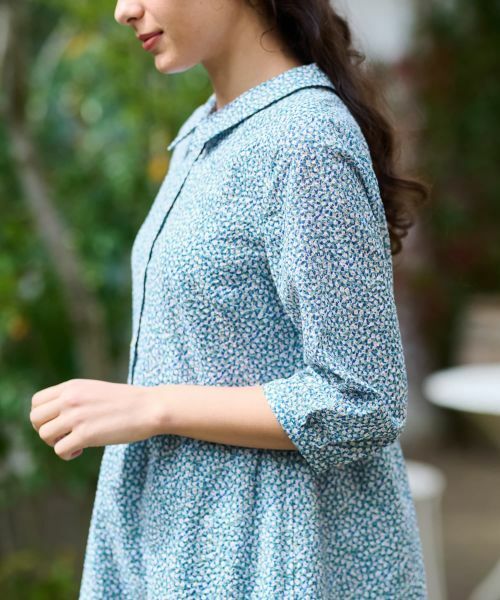 CARA O CRUZ / キャラ・オ・クルス ドレス | 小花柄シャツワンピース | 詳細19