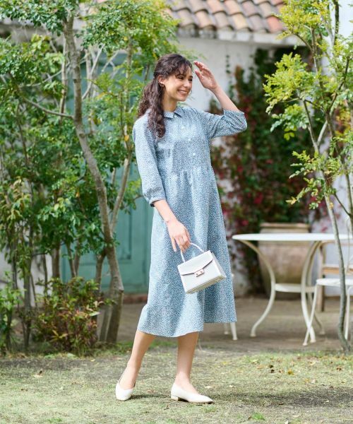 CARA O CRUZ / キャラ・オ・クルス ドレス | 小花柄シャツワンピース | 詳細7