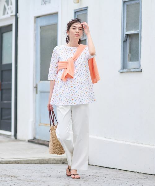 CARA O CRUZ / キャラ・オ・クルス その他パンツ | クロップドワイドパンツ【CoC by CARA O CRUZ】 | 詳細1