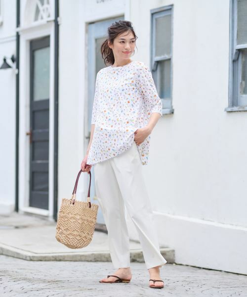 CARA O CRUZ / キャラ・オ・クルス その他パンツ | クロップドワイドパンツ【CoC by CARA O CRUZ】 | 詳細3