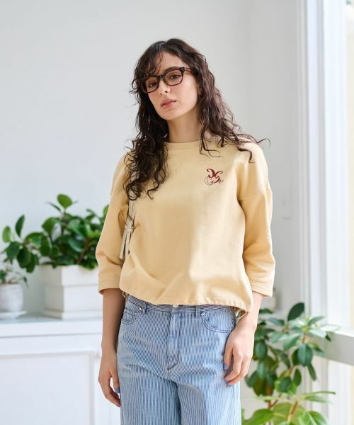 CARA O CRUZ / キャラ・オ・クルス カットソー | ロゴ刺繍カットソー | 詳細3