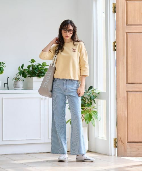 CARA O CRUZ / キャラ・オ・クルス カットソー | ロゴ刺繍カットソー | 詳細9