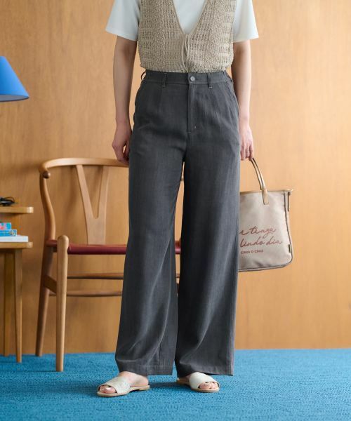 CARA O CRUZ / キャラ・オ・クルス その他パンツ | ワイドパンツ(ブラック)