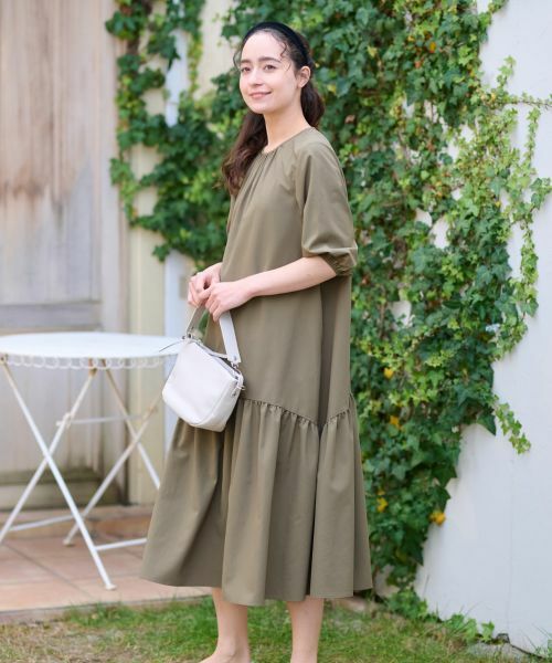 CARA O CRUZ / キャラ・オ・クルス ドレス | 洗える ギャザーワンピース | 詳細10
