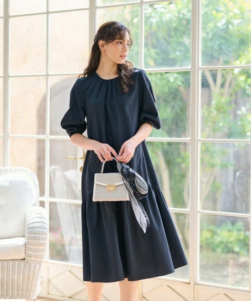 CARA O CRUZ / キャラ・オ・クルス ドレス | 洗える ギャザーワンピース | 詳細2
