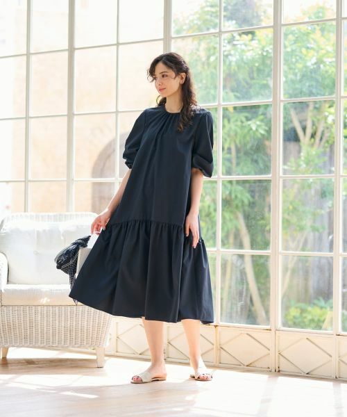 CARA O CRUZ / キャラ・オ・クルス ドレス | 洗える ギャザーワンピース | 詳細6