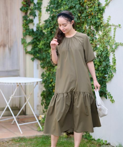 CARA O CRUZ / キャラ・オ・クルス ドレス | 洗える ギャザーワンピース | 詳細7