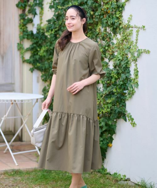 CARA O CRUZ / キャラ・オ・クルス ドレス | 洗える ギャザーワンピース | 詳細8