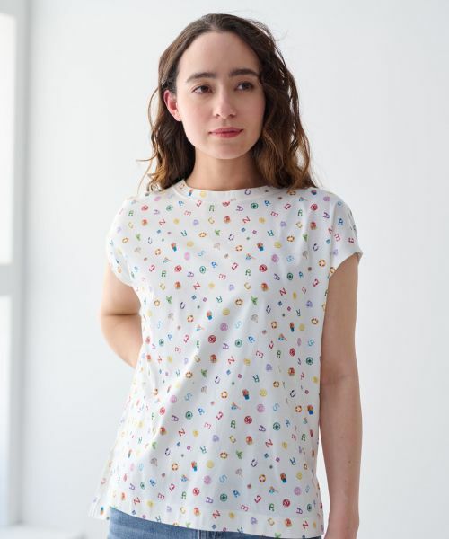 CARA O CRUZ / キャラ・オ・クルス Tシャツ | 洗える ミニモチーフ総柄Tシャツ【イワタニユウスケ】 | 詳細14