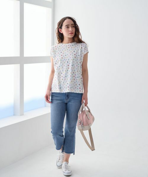 CARA O CRUZ / キャラ・オ・クルス Tシャツ | 洗える ミニモチーフ総柄Tシャツ【イワタニユウスケ】 | 詳細17