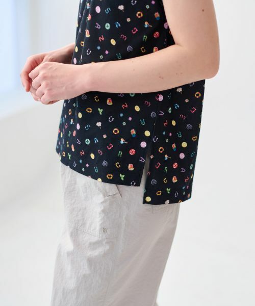 CARA O CRUZ / キャラ・オ・クルス Tシャツ | 洗える ミニモチーフ総柄Tシャツ【イワタニユウスケ】 | 詳細23