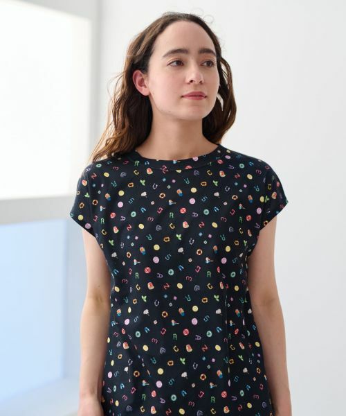 CARA O CRUZ / キャラ・オ・クルス Tシャツ | 洗える ミニモチーフ総柄Tシャツ【イワタニユウスケ】 | 詳細3