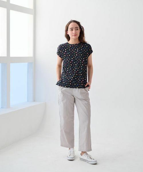 CARA O CRUZ / キャラ・オ・クルス Tシャツ | 洗える ミニモチーフ総柄Tシャツ【イワタニユウスケ】 | 詳細9