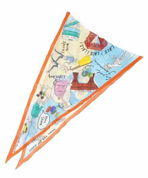 CARA O CRUZ / キャラ・オ・クルス バンダナ・スカーフ | イラストスカーフ | 詳細1