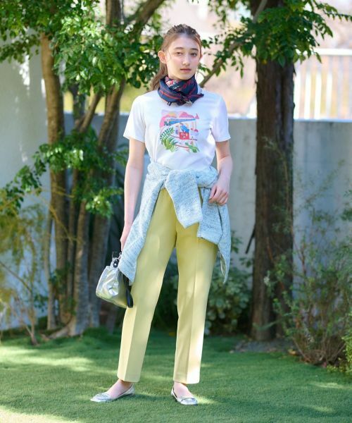 CARA O CRUZ / キャラ・オ・クルス バンダナ・スカーフ | ボーダー×ロゴプリントスカーフ | 詳細4