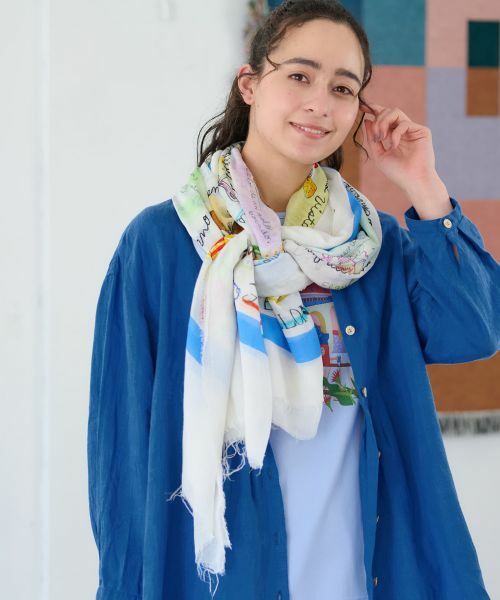 CARA O CRUZ / キャラ・オ・クルス マフラー・ショール・スヌード・ストール | プリントストール【35th】 | 詳細8