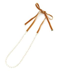 CARA O CRUZ / キャラ・オ・クルス ネックレス・ペンダント・チョーカー | 2WAY パール調とベロア切替のネックレス【セレモニー】