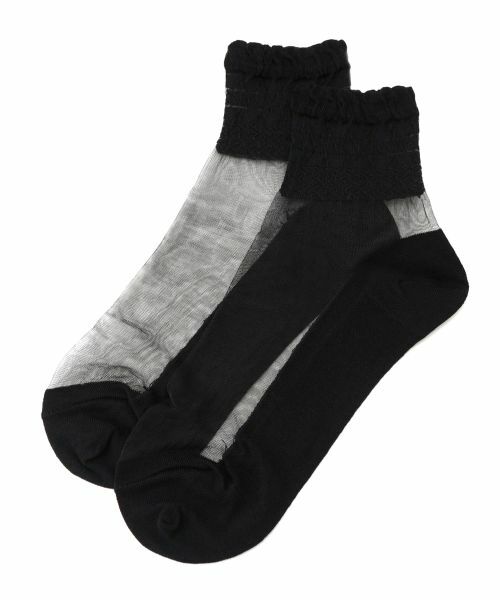 CARA O CRUZ / キャラ・オ・クルス ソックス | シースルー素材ソックス | 詳細1