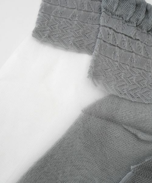 CARA O CRUZ / キャラ・オ・クルス ソックス | シースルー素材ソックス | 詳細2