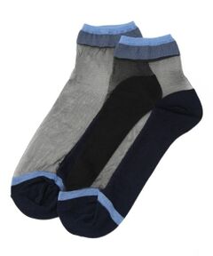 CARA O CRUZ / キャラ・オ・クルス ソックス | シアー配色クルーソックス