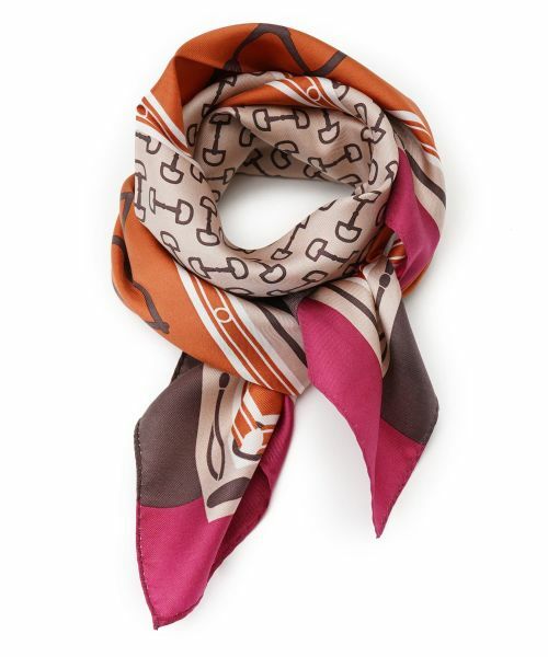 CARA O CRUZ/キャラ・オ・クルス ビット柄スカーフリング レッド その他 CARA O CRUZ/キャラ・オ・クルス ビット柄スカーフリング レッド その他