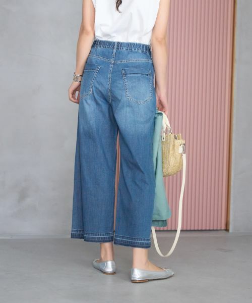 CARA O CRUZ / キャラ・オ・クルス その他パンツ | 【人気】裾断ち切り クロップドデニム | 詳細12