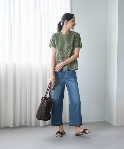 CARA O CRUZ / キャラ・オ・クルス その他パンツ | 【人気】裾断ち切り クロップドデニム | 詳細15