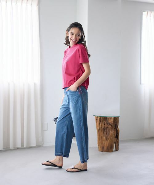 CARA O CRUZ / キャラ・オ・クルス その他パンツ | 【人気】裾断ち切り クロップドデニム | 詳細16