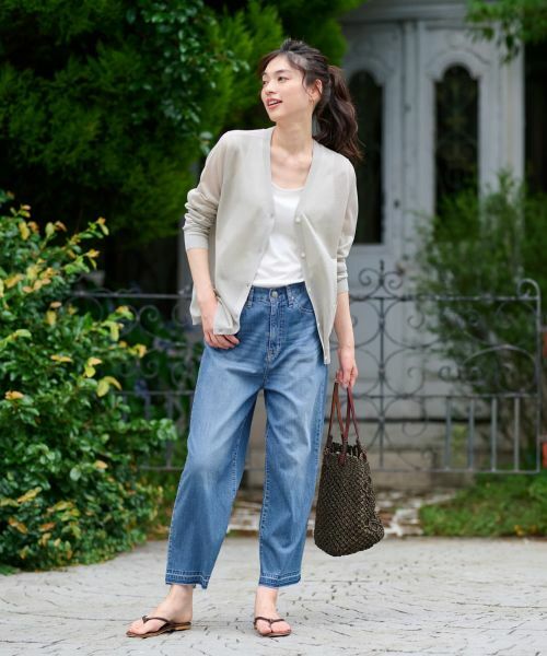 CARA O CRUZ / キャラ・オ・クルス その他パンツ | 【人気】裾断ち切り クロップドデニム | 詳細5