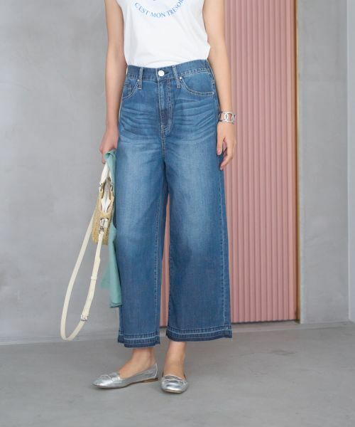 CARA O CRUZ / キャラ・オ・クルス その他パンツ | 【人気】裾断ち切り クロップドデニム | 詳細6