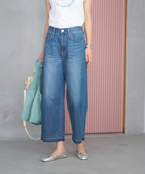 CARA O CRUZ / キャラ・オ・クルス その他パンツ | 【人気】裾断ち切り クロップドデニム | 詳細8