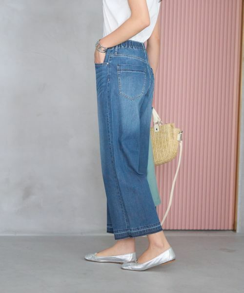 CARA O CRUZ / キャラ・オ・クルス その他パンツ | 【人気】裾断ち切り クロップドデニム | 詳細9