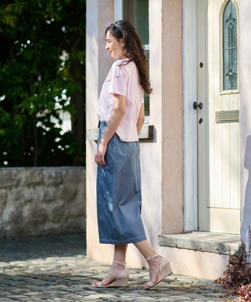 CARA O CRUZ / キャラ・オ・クルス カットソー | 洗える スパンコール刺繍の旅Tシャツ | 詳細15